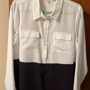 Long sleeve Calvin Klein blouse. Size large